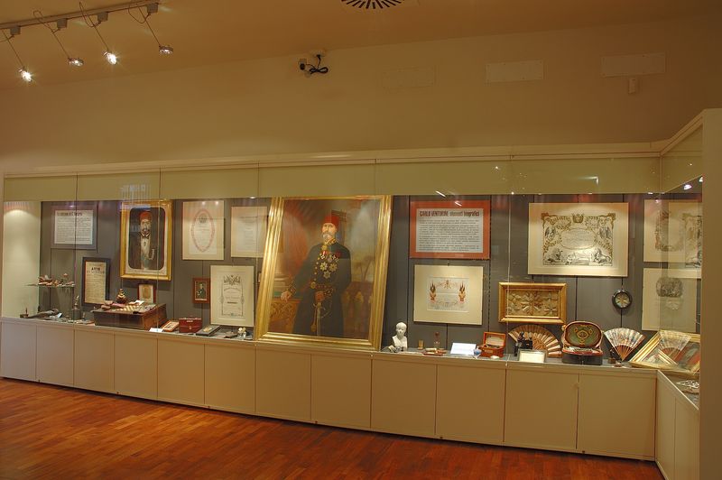 La biografia di Carlo Venturini rivisitata attraverso cimeli, souvenirs e materiale documentario vario